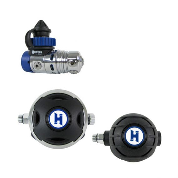 Halcyon H-75P Halo met Aura backup, single tank